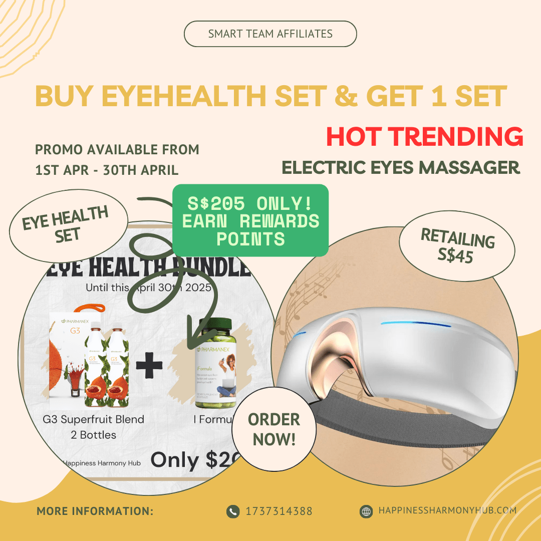 ๐งก EYE HEALTH BUNDLE โ LIMITED TIME ONLY! ๐ ๐
Available until April 30th, 2025 - Happiness Harmony Hub