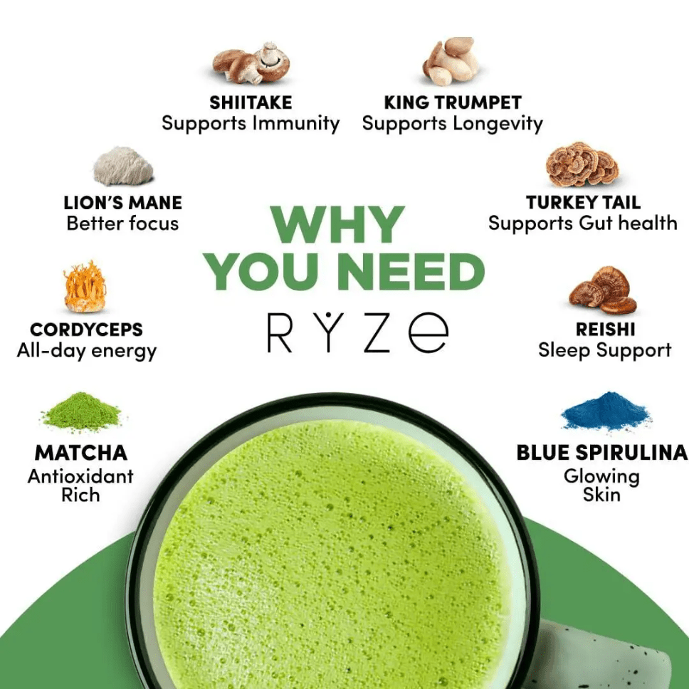 Ryze Mushroom Matcha - Happiness Harmony Hub