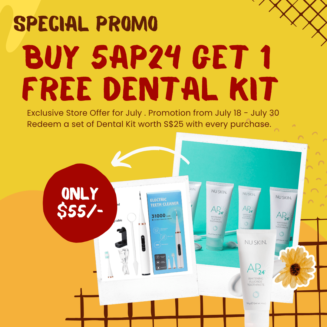 🌟 Special Bundle Offer: Buy 5 AP24 Whitening Toothpaste & Get 1 FREE Dental Kit! 🌟 - Happiness Harmony Hub