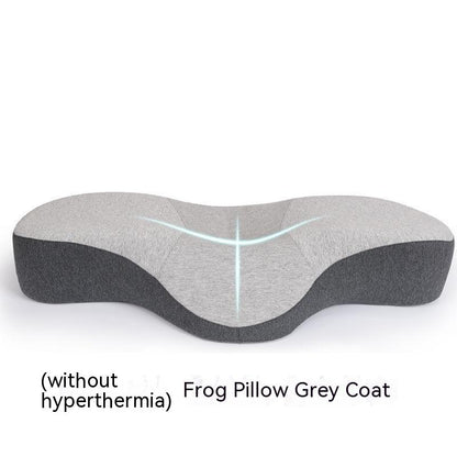 Frog Pillow Grey Coat