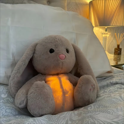 Relief bunny in bed